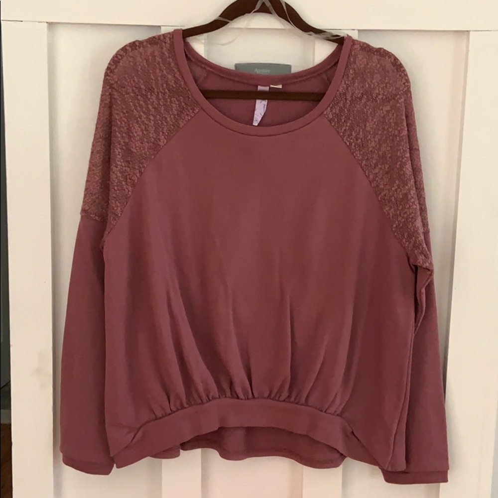 Mauve fashion sweatshirt